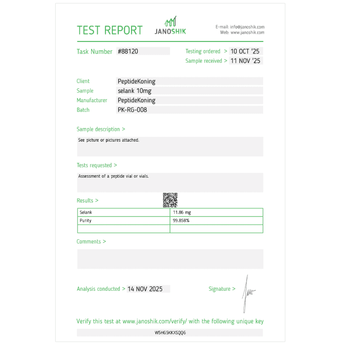 Selank 10mg report 1