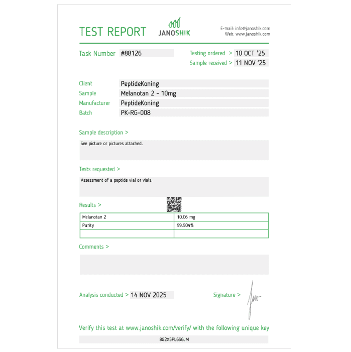 Melanotan-II 10mg report 1