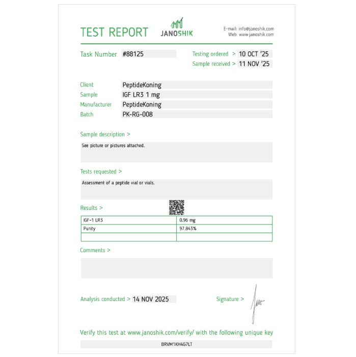 IGF-1 LR3 1mg report 1