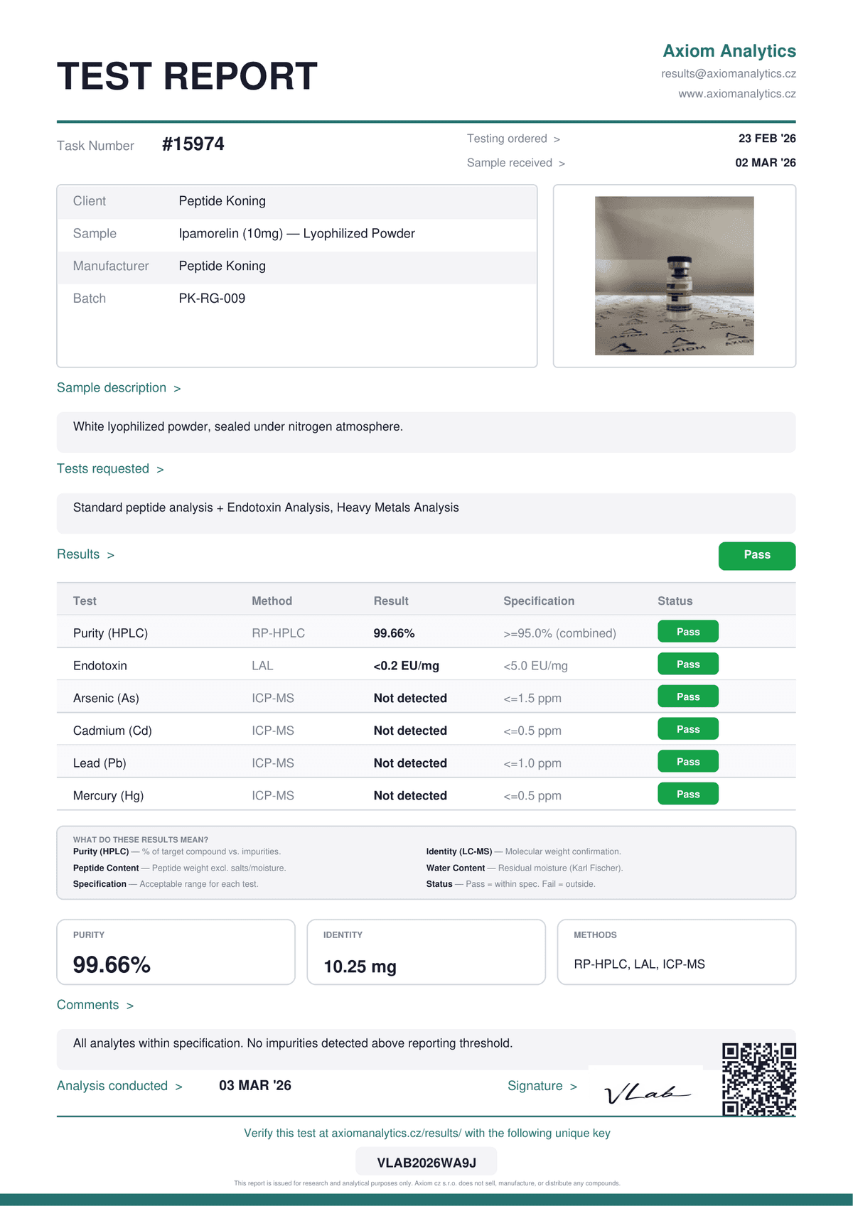 Ipamorelin 1omg report 2