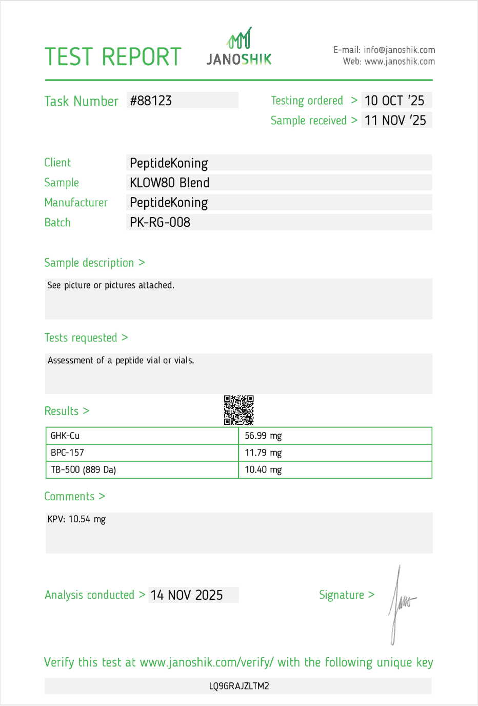 KLOW80 80mg report 1